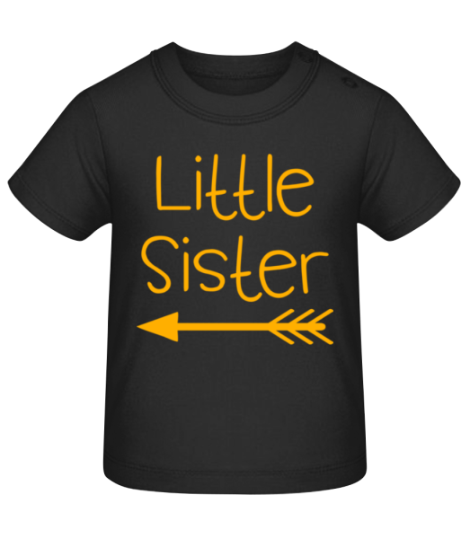 Little Sister - Camiseta de bebé - Negro - delante