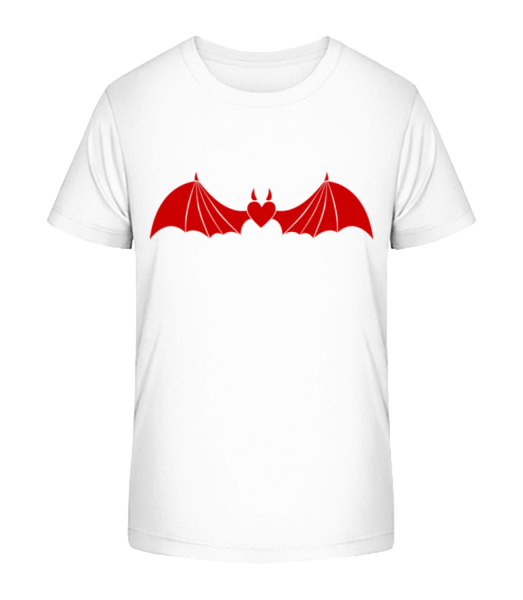 Devil Heart With Wings - Camiseta ecológica para niños Stanley Stella - Blanco - delante