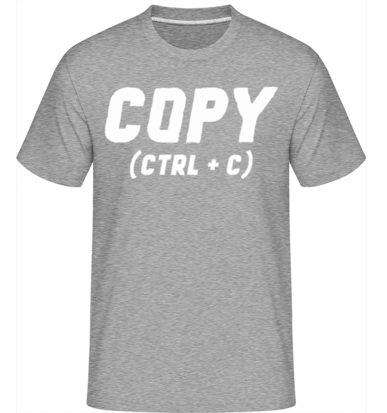 Copy -  Shirtinator Men's T-Shirt - Heather grey - imagedescription.FrontImage