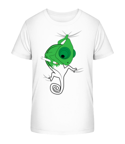 Chameleon Kids Comic - Camiseta ecológica para niños Stanley Stella - Blanco - delante