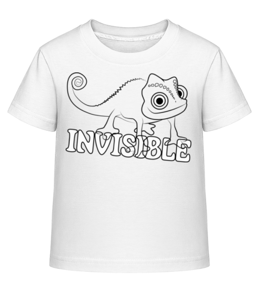 Invisible Chameleon - Camiseta Shirtinator para niños - Blanco - delante