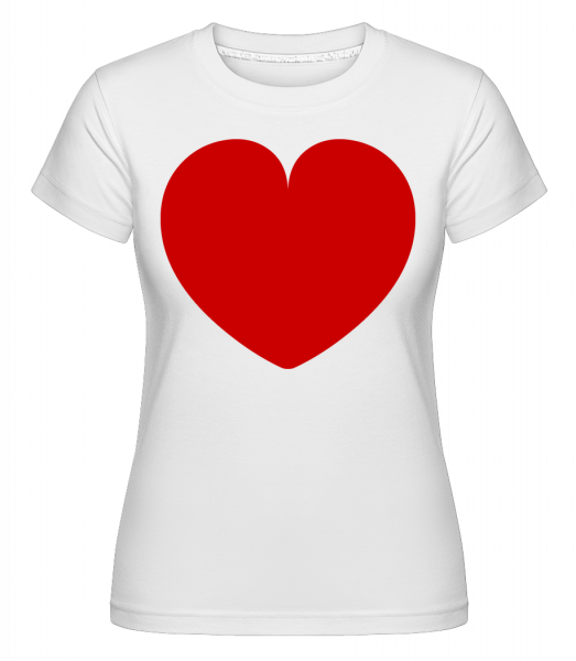 Love Heart - Shirtinator Frauen T-Shirt - Weiß - Vorn