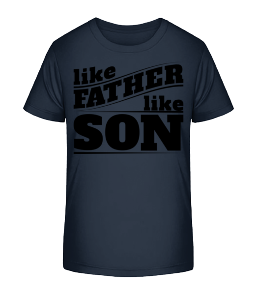 Like Father Like Son - Camiseta ecológica para niños Stanley Stella - Marino - delante