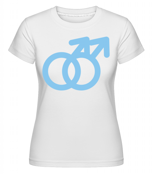 Male Love Icon - Shirtinator Frauen T-Shirt - Weiß - Vorn