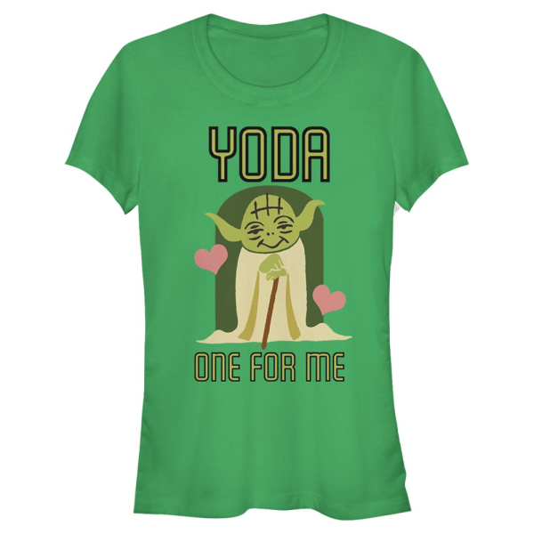 Star Wars - Yoda One - Día de San Valentín - Mujeres Camiseta - Verde irlandés - delante