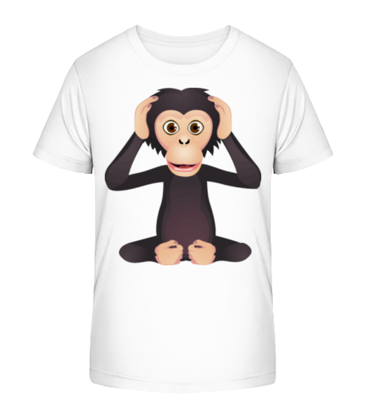 Deaf Monkey - Camiseta ecológica para niños Stanley Stella - Blanco - delante