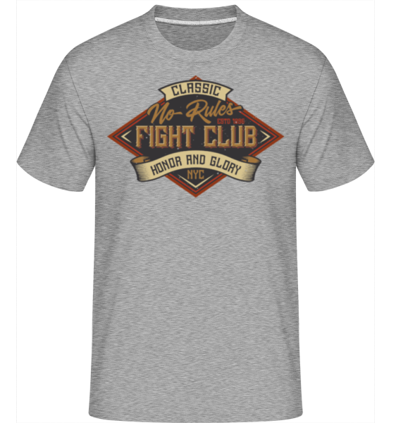 No Rules Fightclub -  Shirtinator Men's T-Shirt - Heather grey - imagedescription.FrontImage