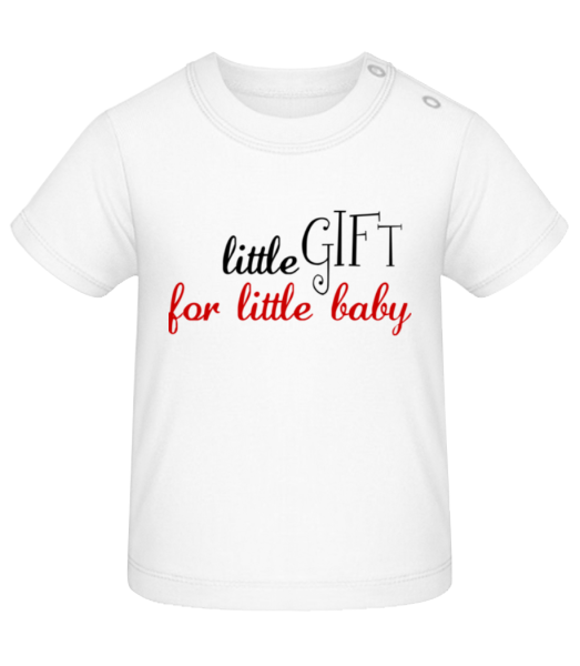 Little Gift For Little Baby - Camiseta de bebé - Blanco - delante