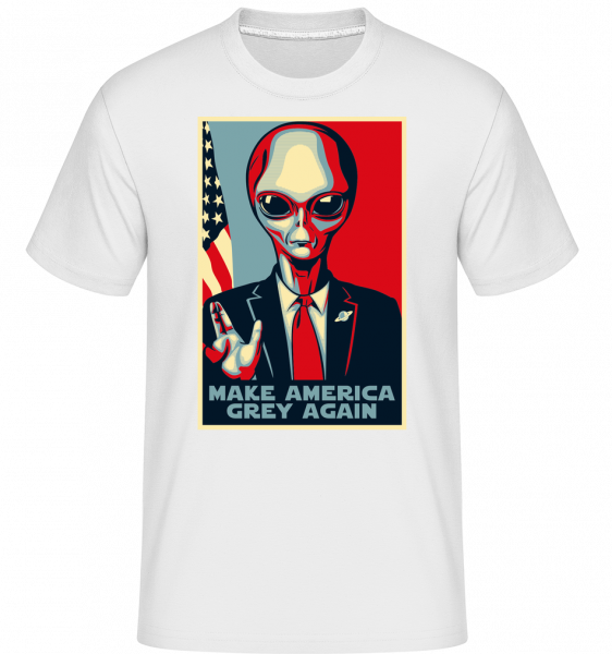 Make America Grey Again - Shirtinator Männer T-Shirt - Weiß - Vorn