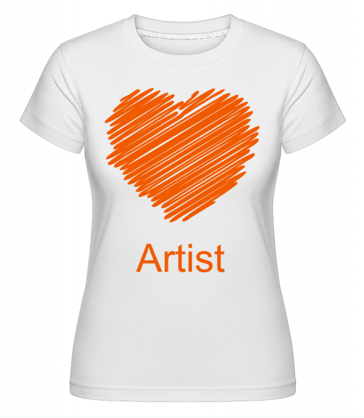 Artist Heart - Shirtinator Frauen T-Shirt - Weiß - Vorn