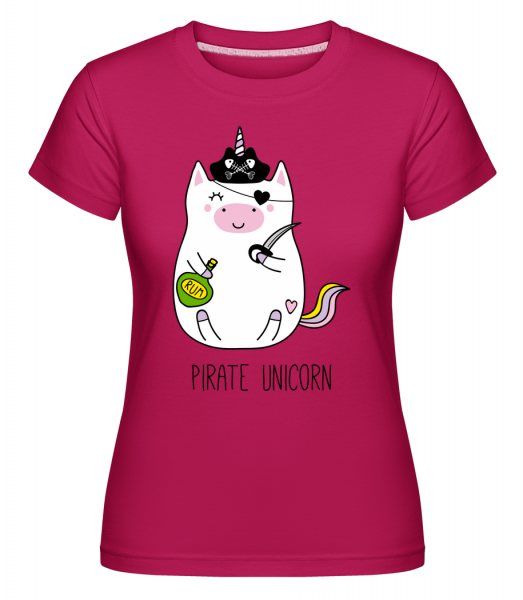 Pirate Unicorn - Shirtinator Frauen T-Shirt - Magenta - Vorn