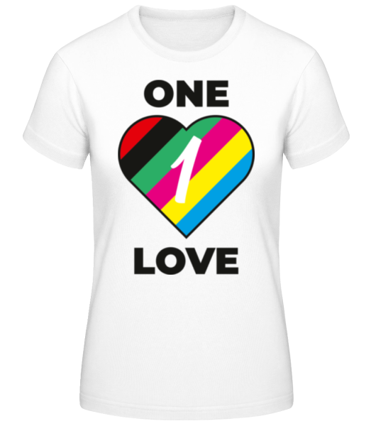 One Love - Camiseta básica de mujer - Blanco - delante