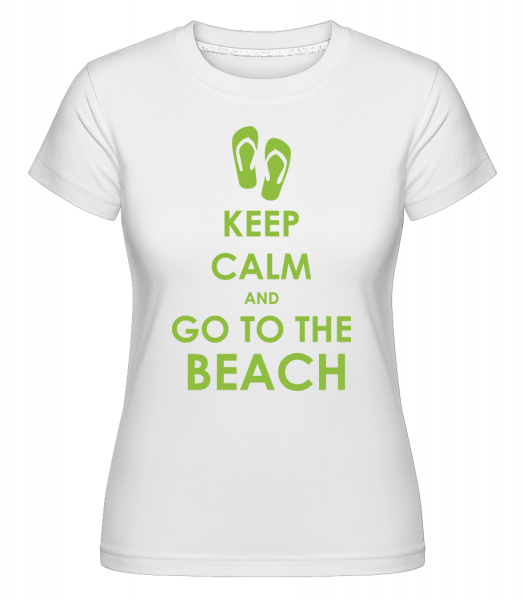 Go To The Beach - Shirtinator Frauen T-Shirt - Weiß - Vorn