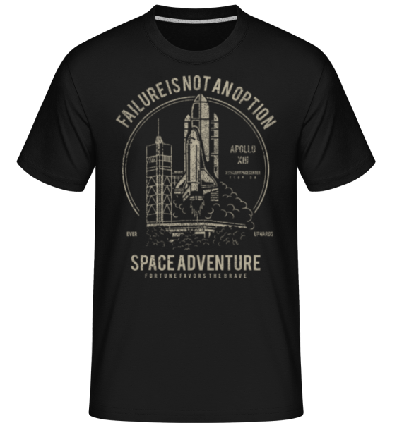 Space Adventure -  Shirtinator Men's T-Shirt - Black - imagedescription.FrontImage
