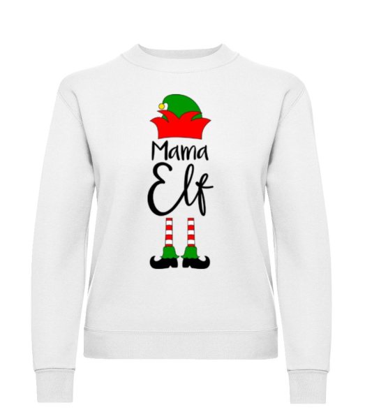 Mama Elf - Women's Sweatshirt - White - imagedescription.FrontImage