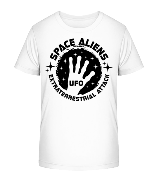Space Aliens Ufo - Camiseta ecológica para niños Stanley Stella - Blanco - delante