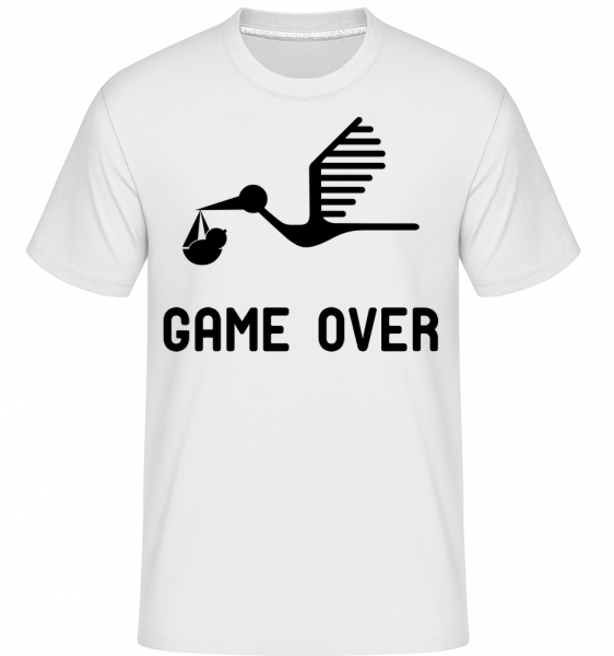 Game Over  - Baby Ankündigung - Shirtinator Männer T-Shirt - Weiß - Vorn