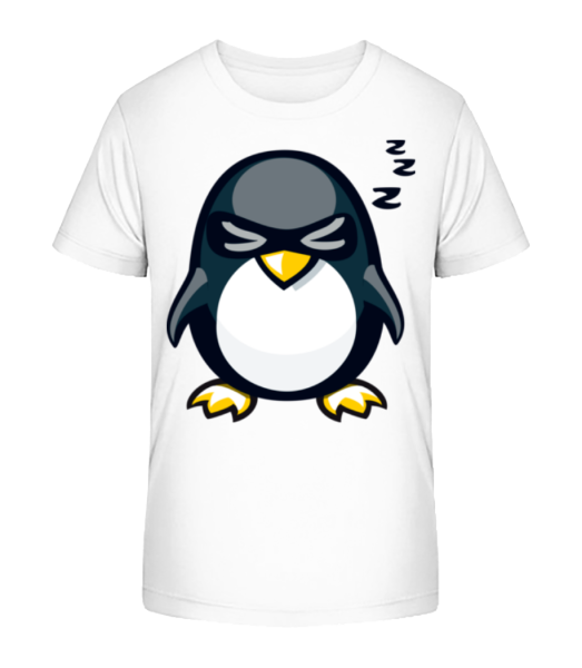 Sleepy Penguin - Camiseta ecológica para niños Stanley Stella - Blanco - delante
