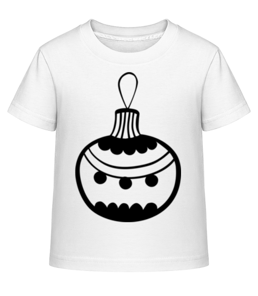 Christmas Ornament Dots - Camiseta Shirtinator para niños - Blanco - delante