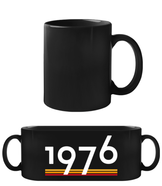 1976 - Taza negra - Negro - delante
