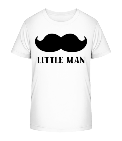 Little Man Mustache - Camiseta ecológica para niños Stanley Stella - Blanco - delante