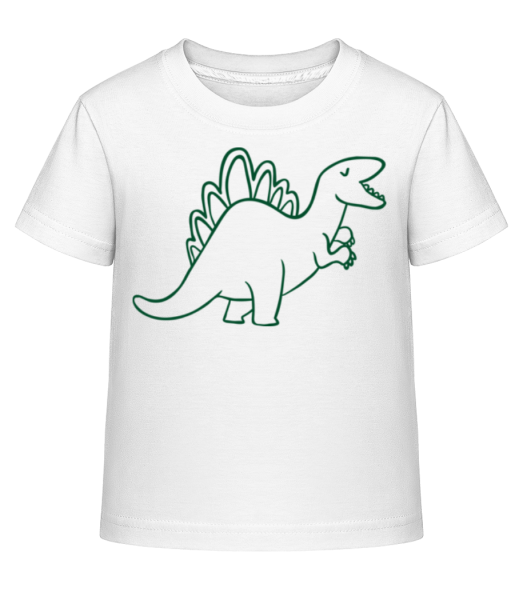 Dinosaur Kids Green - Camiseta Shirtinator para niños - Blanco - delante