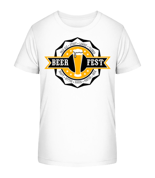 Beer Fest - Camiseta ecológica para niños Stanley Stella - Blanco - delante