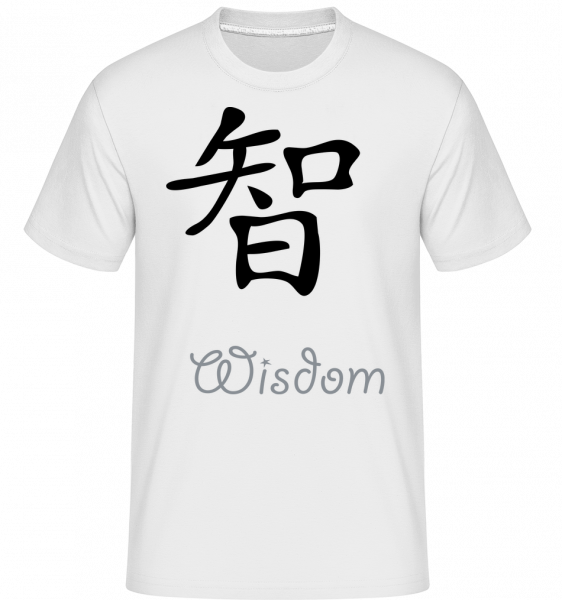 Chinese Sign Wisdom - Shirtinator Männer T-Shirt - Weiß - Vorn