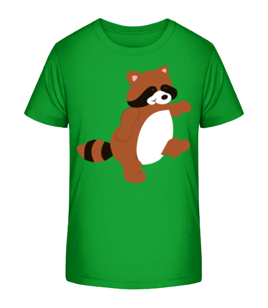 Kids Comic - Racoon - Camiseta ecológica para niños Stanley Stella - Verde - delante