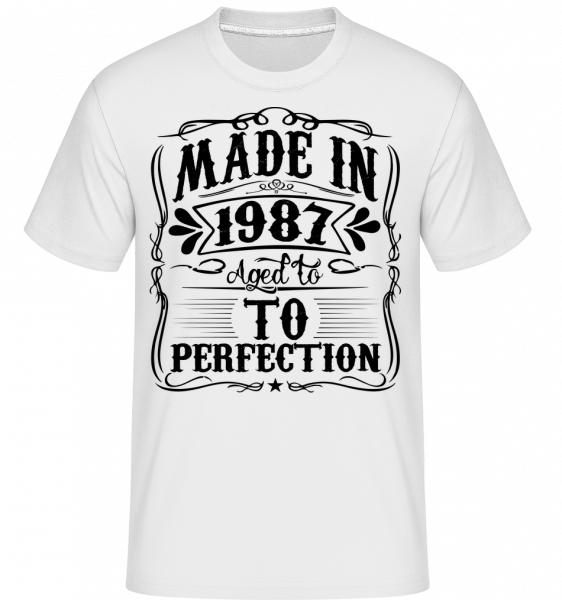 Aged To Perfektion - Shirtinator Männer T-Shirt - Weiß - Vorn