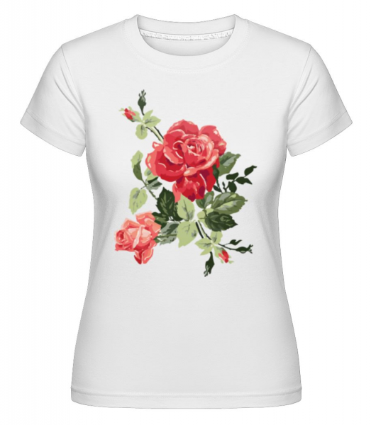 Rote Rosen - Shirtinator Frauen T-Shirt - Weiß - Vorne