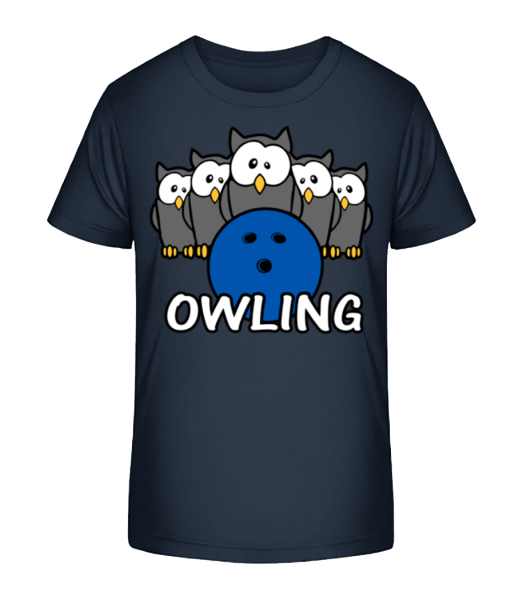 Owling - Camiseta ecológica para niños Stanley Stella - Marino - delante