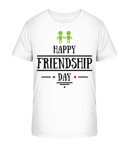 Happy Friendship Day - Camiseta ecológica para niños Stanley Stella - Blanco - delante