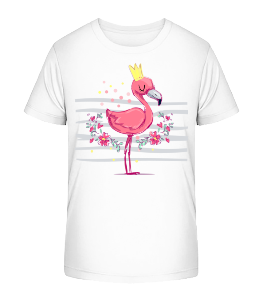 Royal Flamingo - Camiseta ecológica para niños Stanley Stella - Blanco - delante