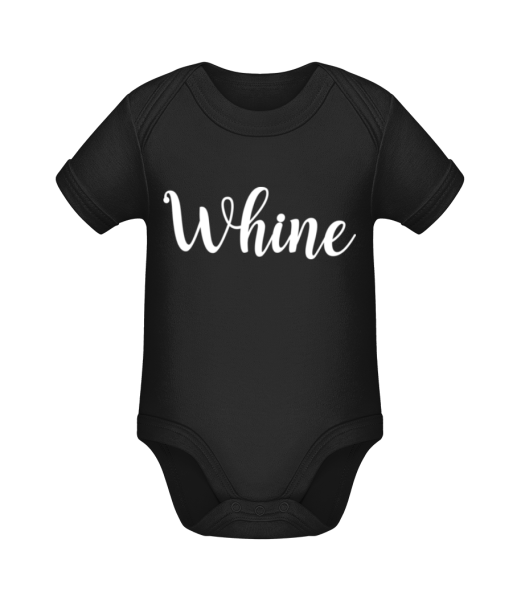 Whine - Body ecológico para bebé - Negro - delante
