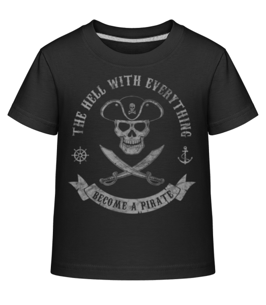 Become A Pirate - Camiseta Shirtinator para niños - Negro - delante