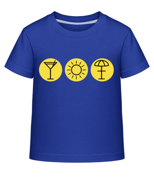 Summertime - Camiseta Shirtinator para niños - Azul real - delante