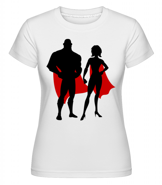 Superheroes With Cape - Shirtinator Frauen T-Shirt - Weiß - Vorn