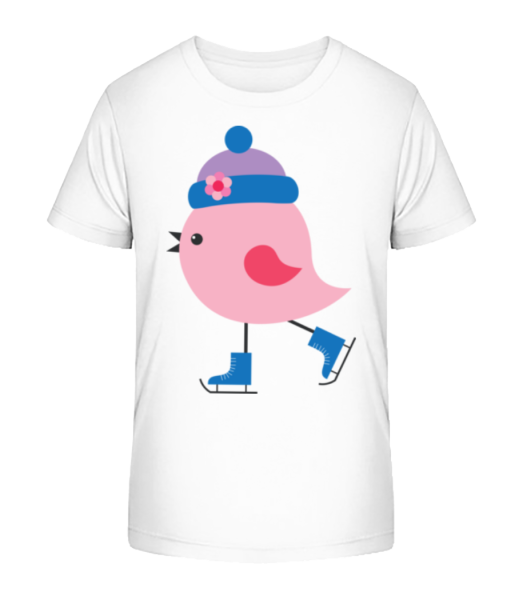 Ice Skate Bird - Camiseta ecológica para niños Stanley Stella - Blanco - delante