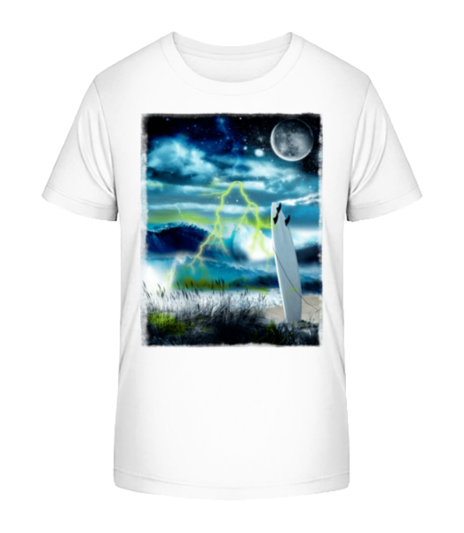 Beach In Space - Camiseta ecológica para niños Stanley Stella - Blanco - delante