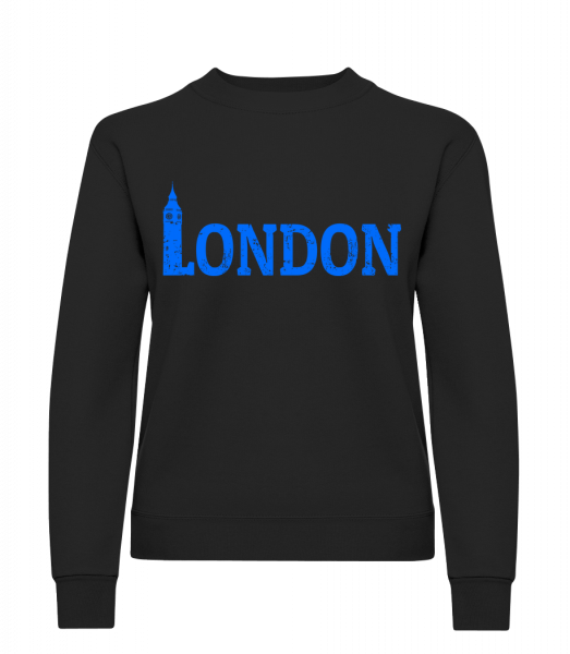 London UK - Frauen Pullover - Schwarz - Vorn