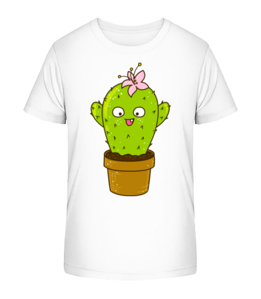 Funny Cactus - Camiseta ecológica para niños Stanley Stella - Blanco - delante