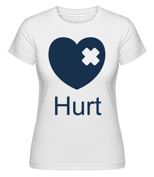 Hurt Heart - Shirtinator Frauen T-Shirt - Weiß - Vorn