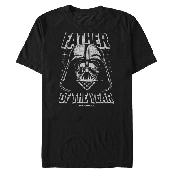 Star Wars - Darth Vader Father Year - Día del Padre - Hombres Camiseta - Negro - delante