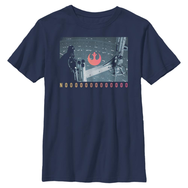 Star Wars - Luke & Vader No Dad - Día del Padre - Niños Camiseta - Marino - delante