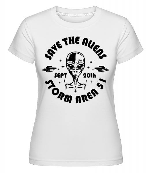 Storm Area 51 - Shirtinator Frauen T-Shirt - Weiß - Vorn