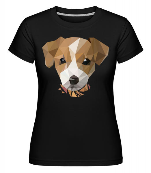 Polygon Hund - Shirtinator Frauen T-Shirt - Schwarz - Vorn