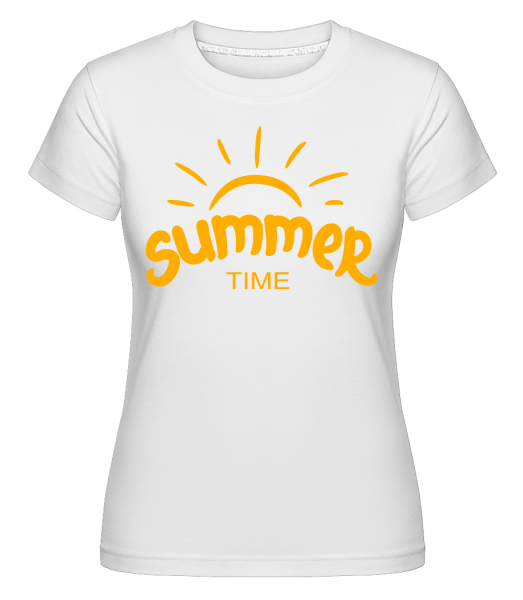 Summer Time Yellow - Shirtinator Frauen T-Shirt - Weiß - Vorn