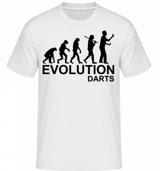 Darts Of Evolution - Shirtinator Männer T-Shirt - Weiß - Vorn