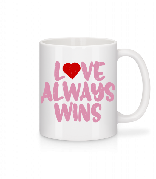 Love Always Wins - Tasse - Weiß - Vorn